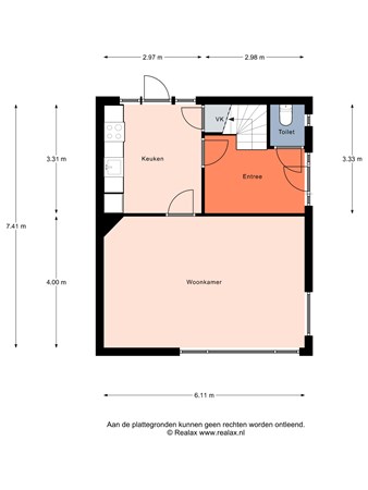 Floorplan - Koningin Wilhelminastraat 9, 3751 DD Bunschoten-Spakenburg